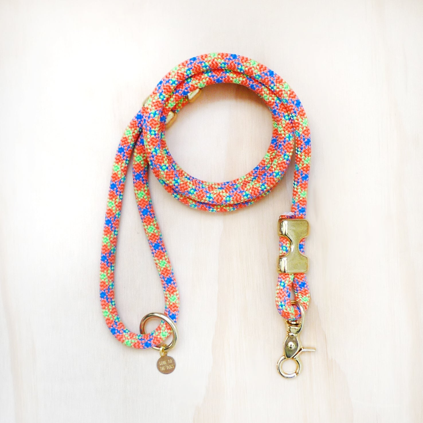Fuji Rope Leash - Playdoh Peach