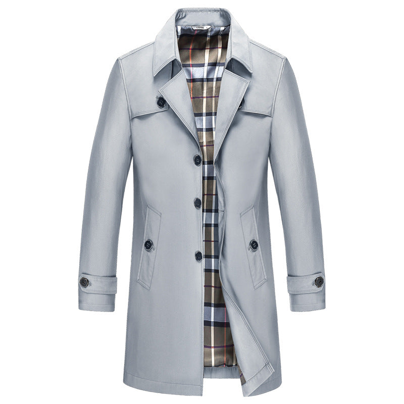 Men's British Premium Business Long Jacket